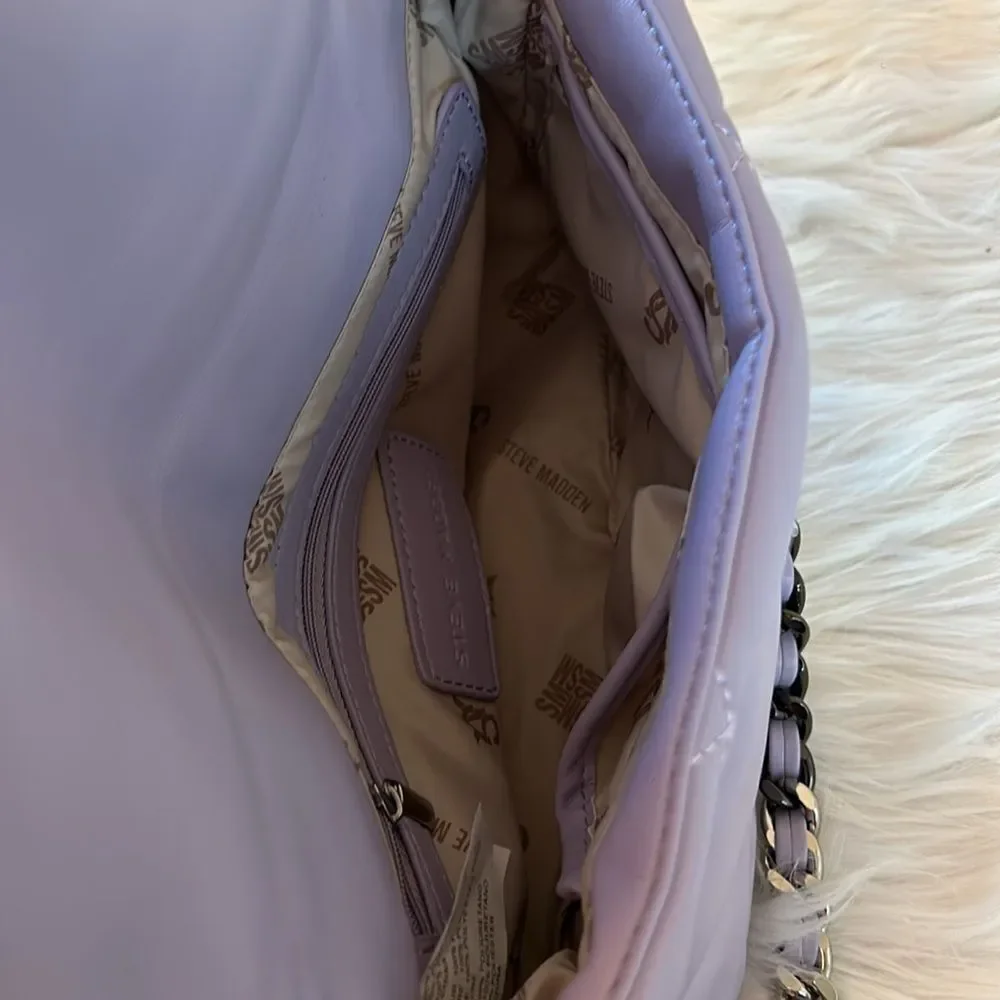 NWOT Steve Madden (Btulsa) Quilted/ Shoulder Crossbody Bag - Lavender - Picture 7 of 10
